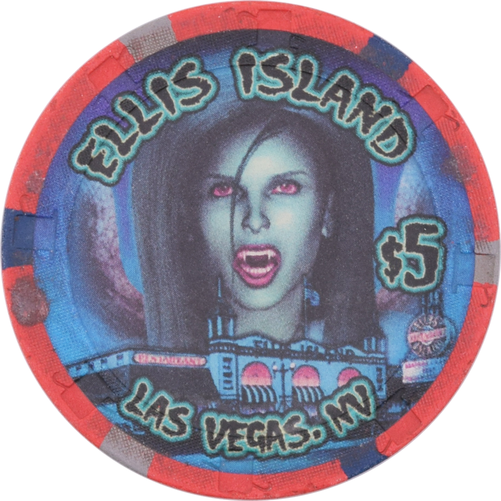 Ellis Island Casino Las Vegas Nevada $5 Halloween Chip 2010