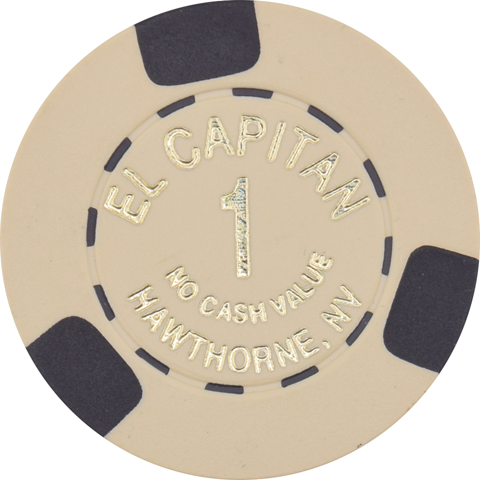 El Capitan Casino Hawthorne Nevada $1 NCV Chip 1990s