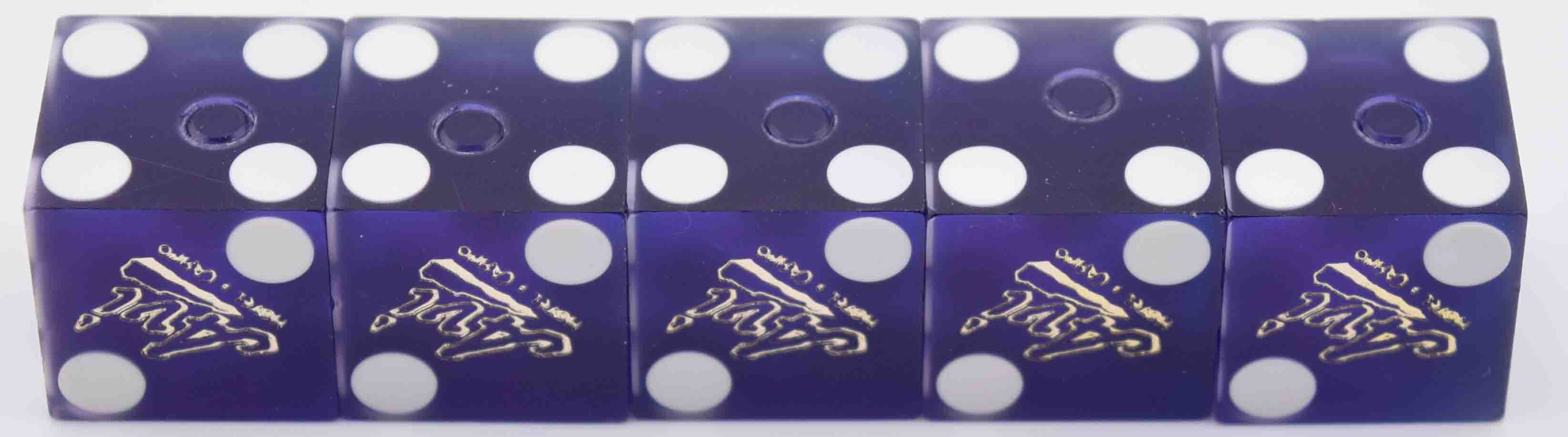 Avi Casino Laughlin Nevada Blue Stick of Matching Number Dice