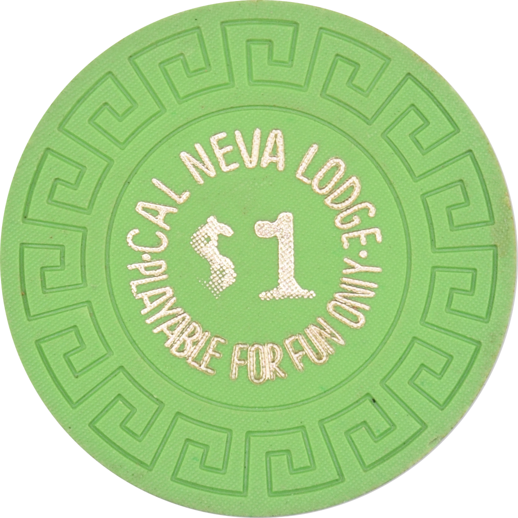 Cal-Neva Lodge Casino Lake Tahoe Nevada $1 Playable for Fun Only Chip 1964