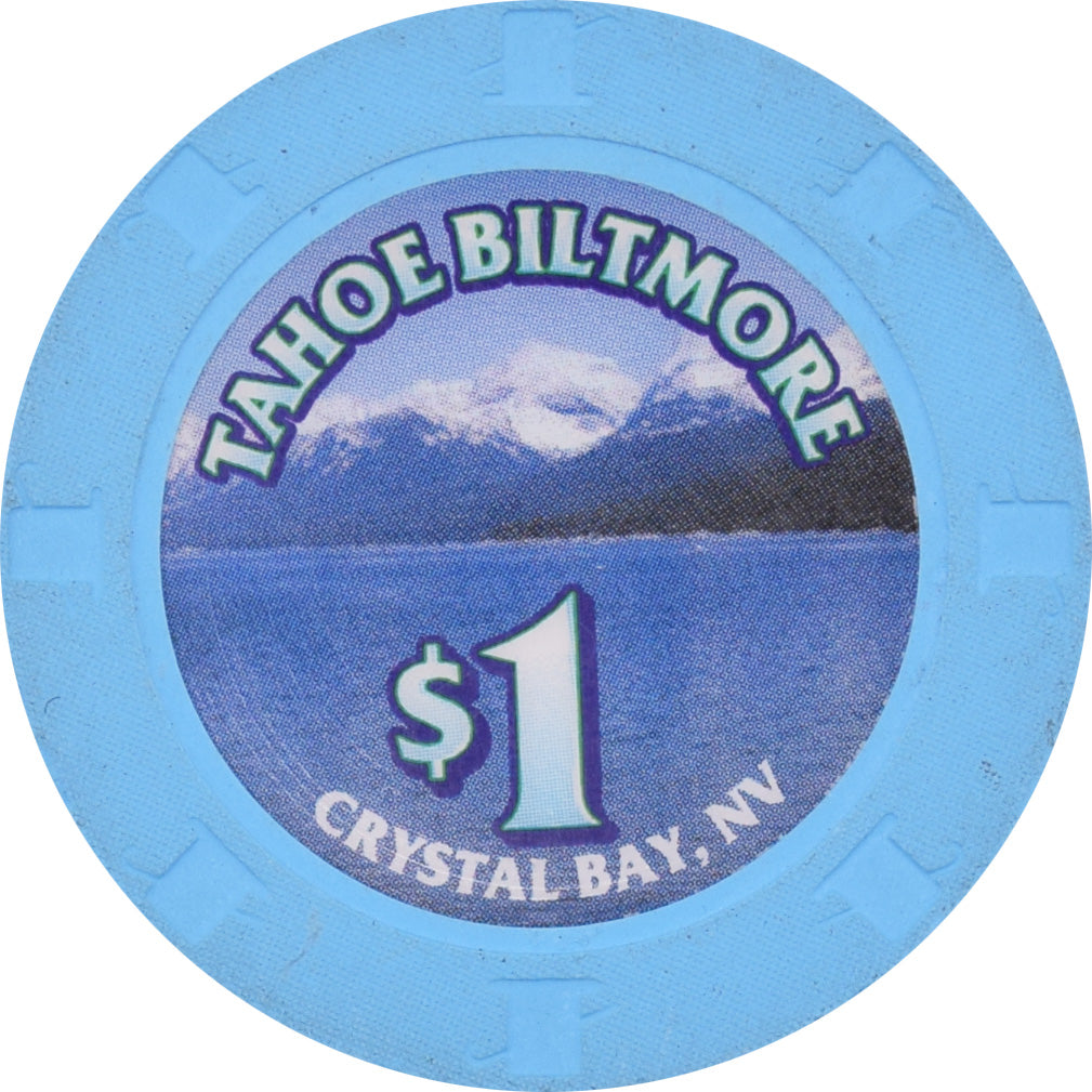 Tahoe Biltmore Casino Crystal Bay Nevada $1 RHC Chip 2002