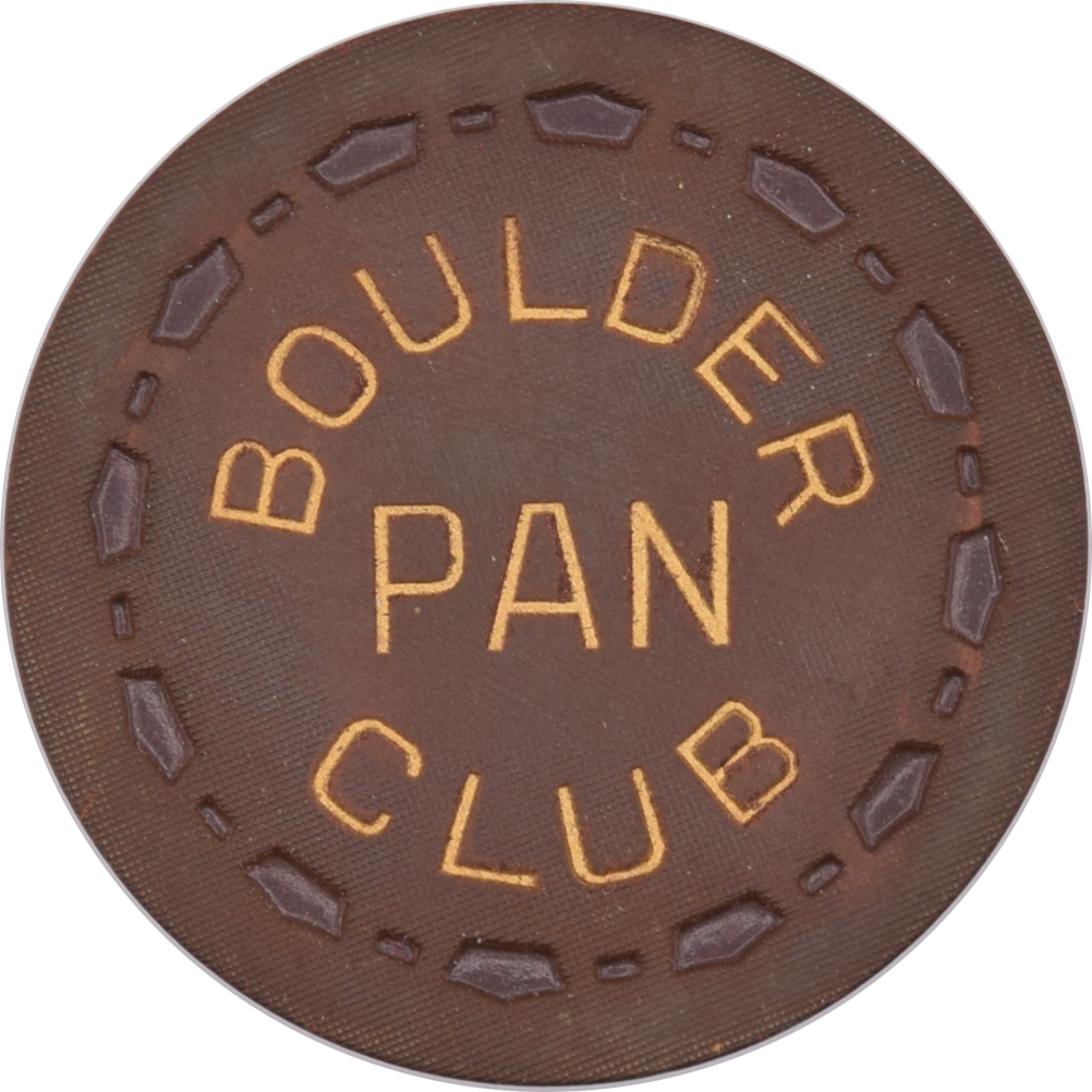 Boulder Club Casino Las Vegas Nevada Brown PAN Chip 1957