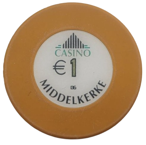 Casino Middelkerke Belgium €1 Chip Bourgogne Grasset