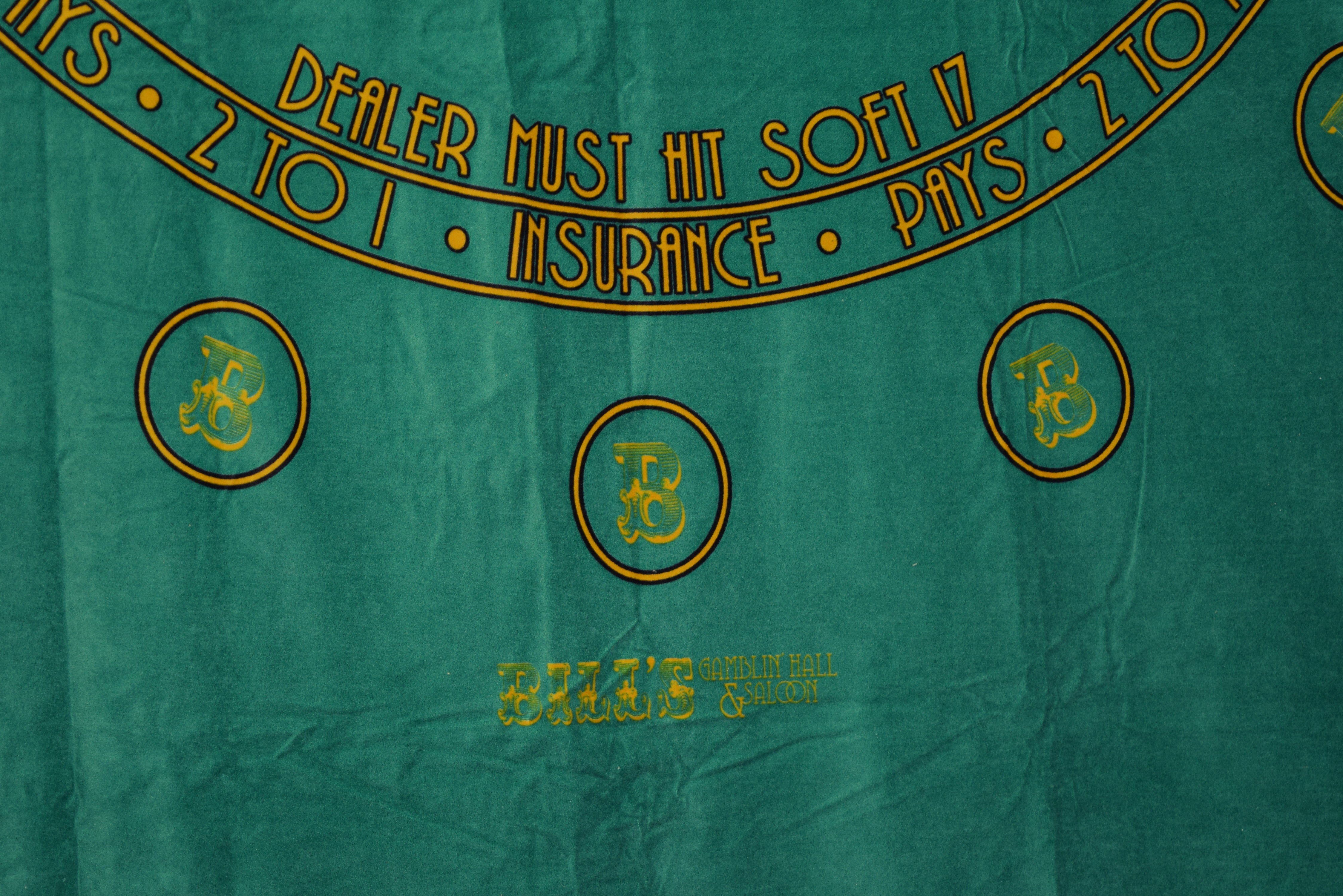 Bill's Gambling Saloon Las Vegas Nevada New Green Layout