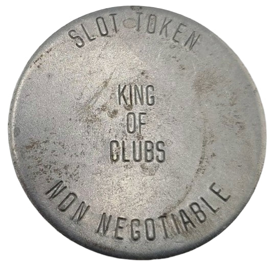 Vintage King of Clubs Sparks Nevada Used Slot Token