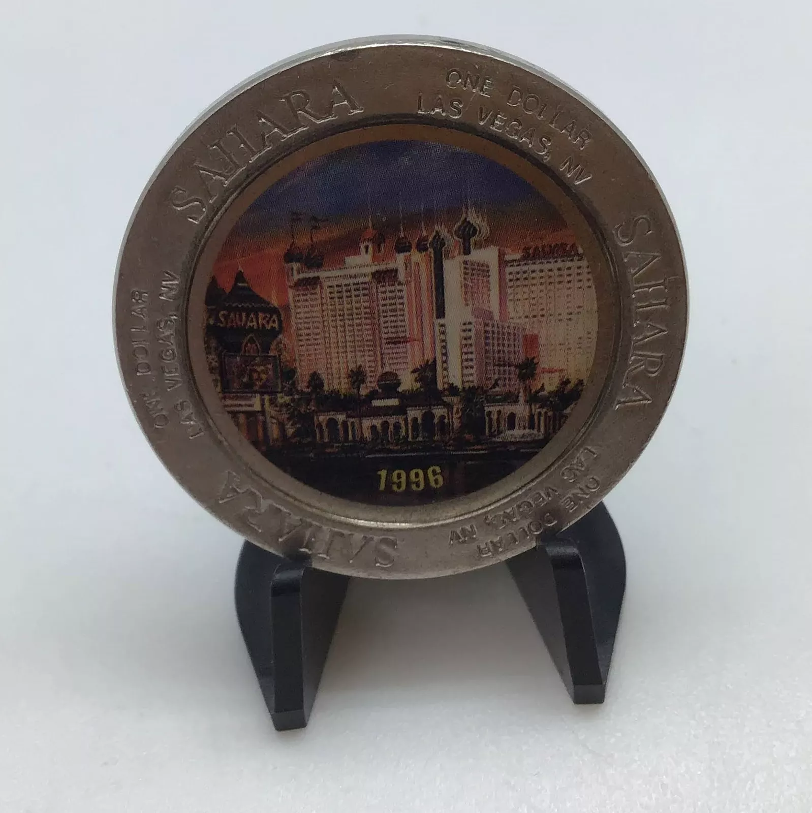 Hotel Sahara Casino 1996 Las Vegas Nevada $1 Gaming Slot Token