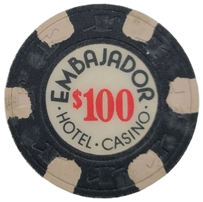El Embajador Casino Santo Domingo Dominican Republic $100 Chip