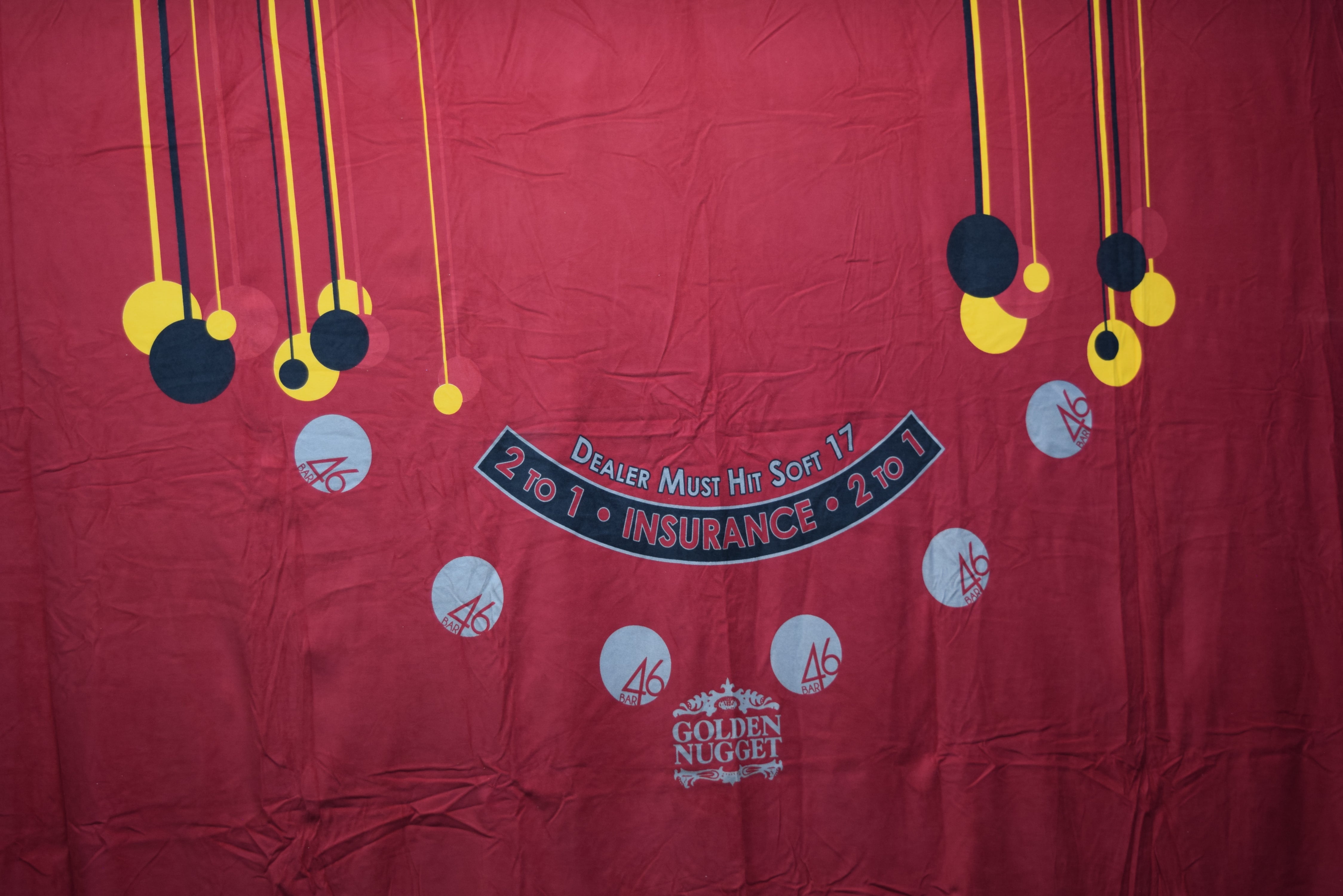 Golden Nugget Casino Las Vegas Nevada New 46 Bar Blackjack Layout