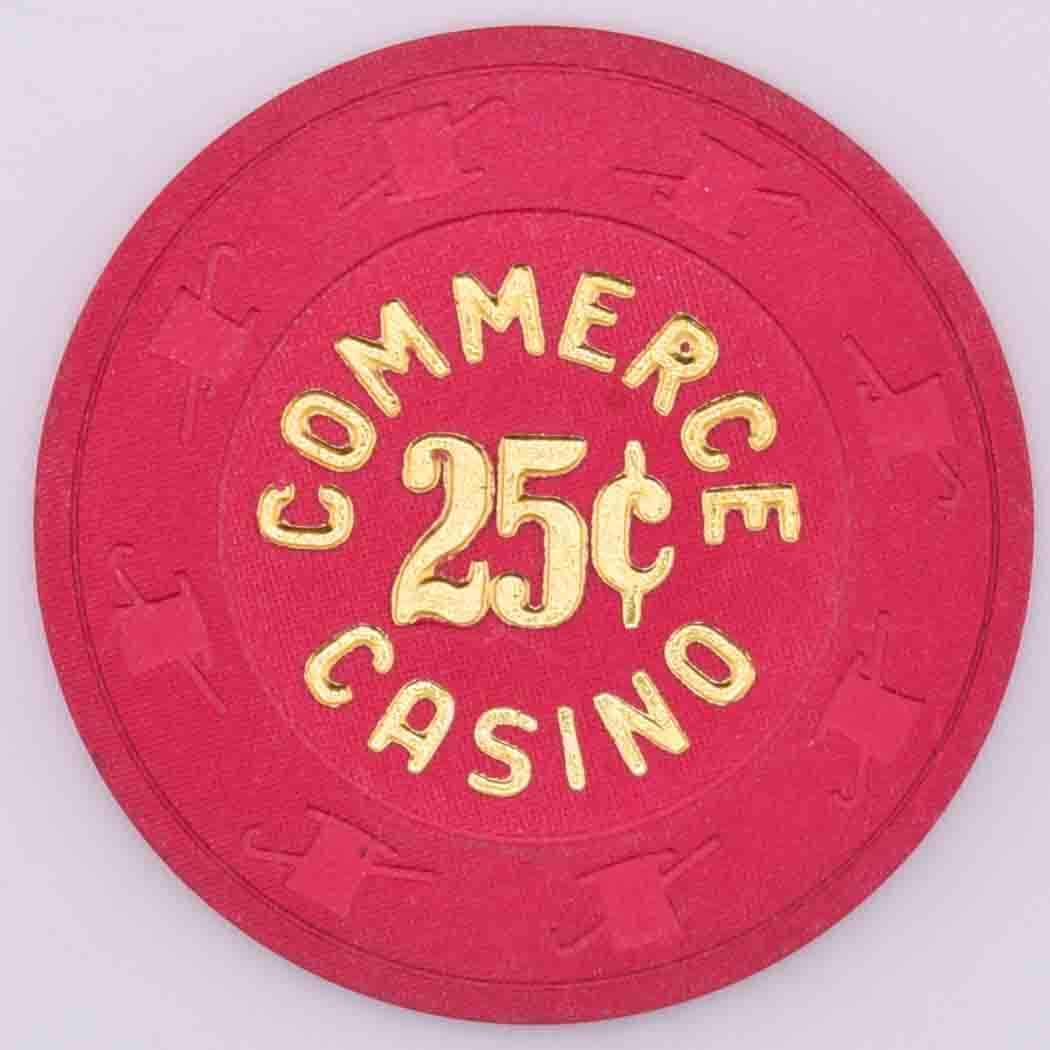 Commerce Casino & Hotel Commerce California 25 Cent Chip