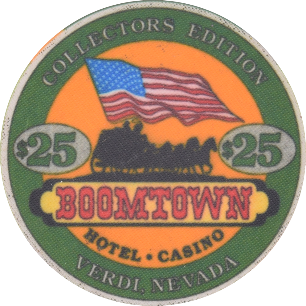 Boomtown Casino Reno/Verdi Nevada $25 25th Silver Anniversary Chip 2000