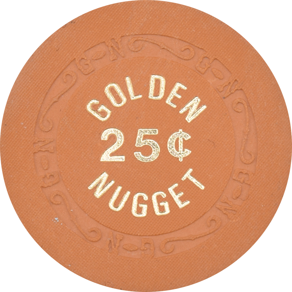 Golden Nugget Casino Las Vegas Nevada 25 Cent Chip 1960s