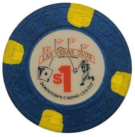 Las Vegas Club Casino Las Vegas Nevada $1 Chip 1980's