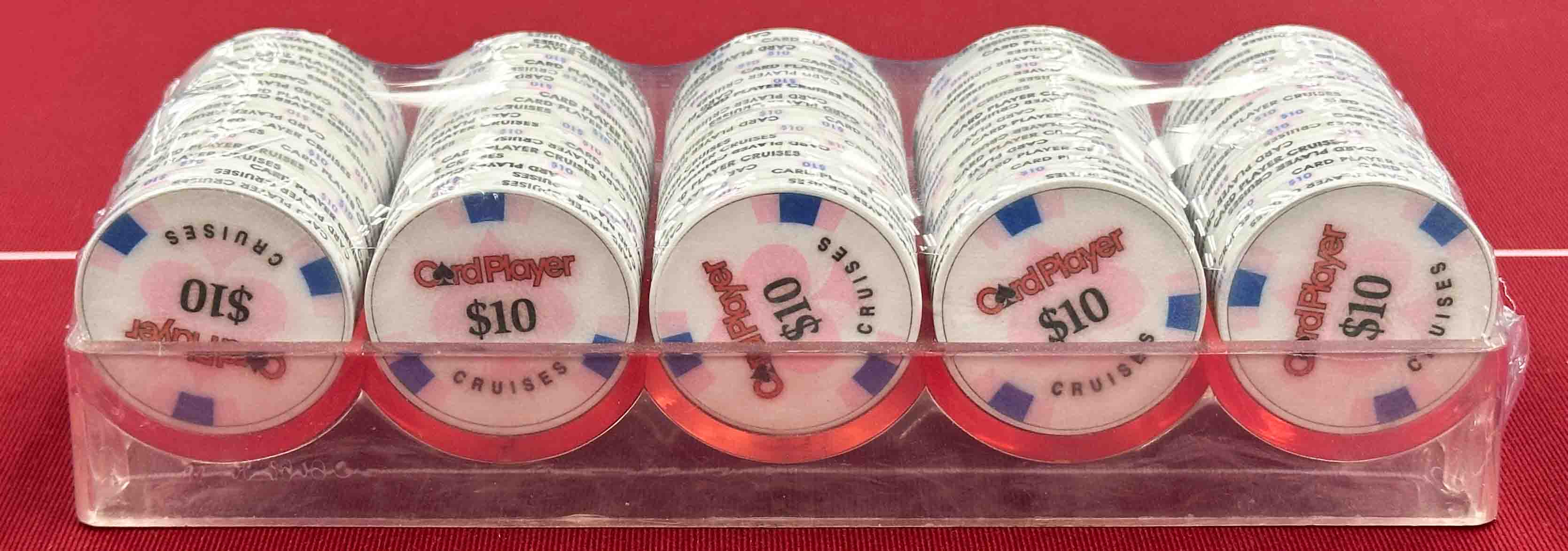 Card Player Cruises $10 Chip Rack (100 Chips)