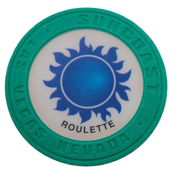 Suncoast Casino Las Vegas Nevada Roulette Aqua Chip 2000