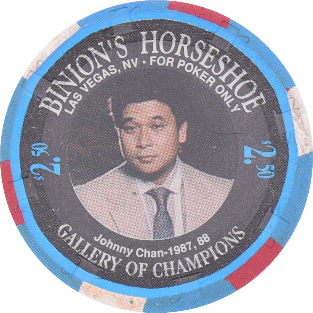 Horseshoe Club (Binion's) Casino Las Vegas Nevada $2.50 Johnny Chan Chip 1994