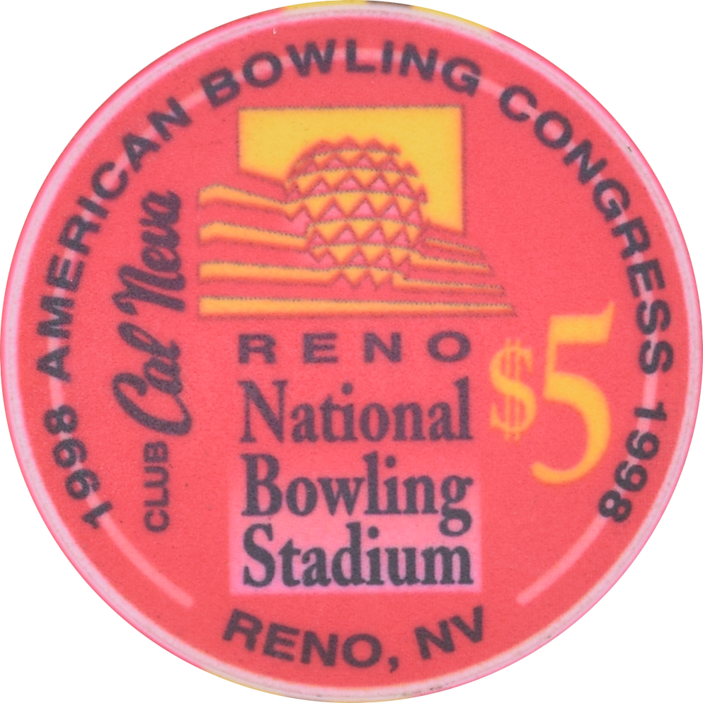 Club Cal-Neva Casino Reno Nevada $5 ABC Collectors Series Chip 1998