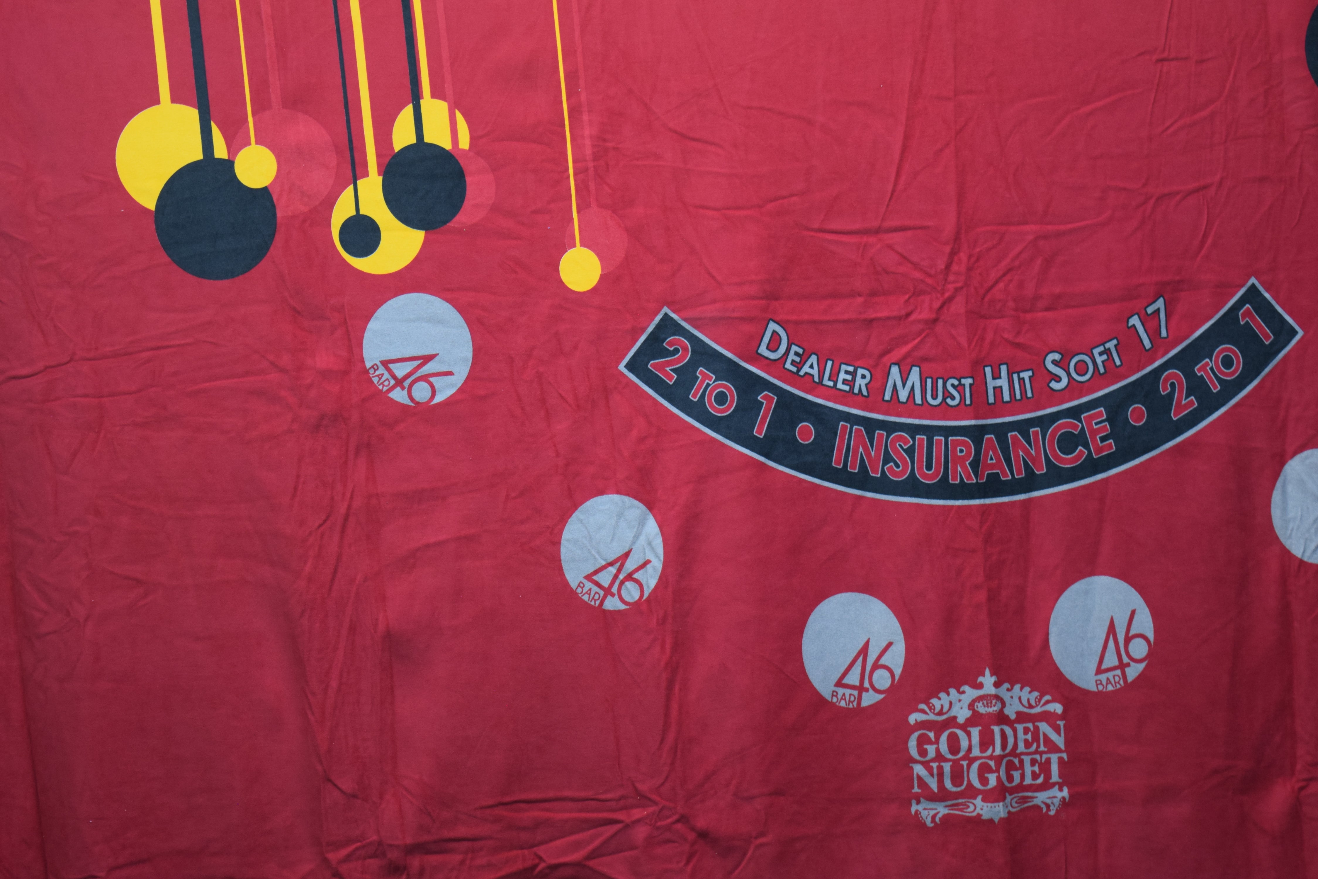 Golden Nugget Casino Las Vegas Nevada New 46 Bar Blackjack Layout