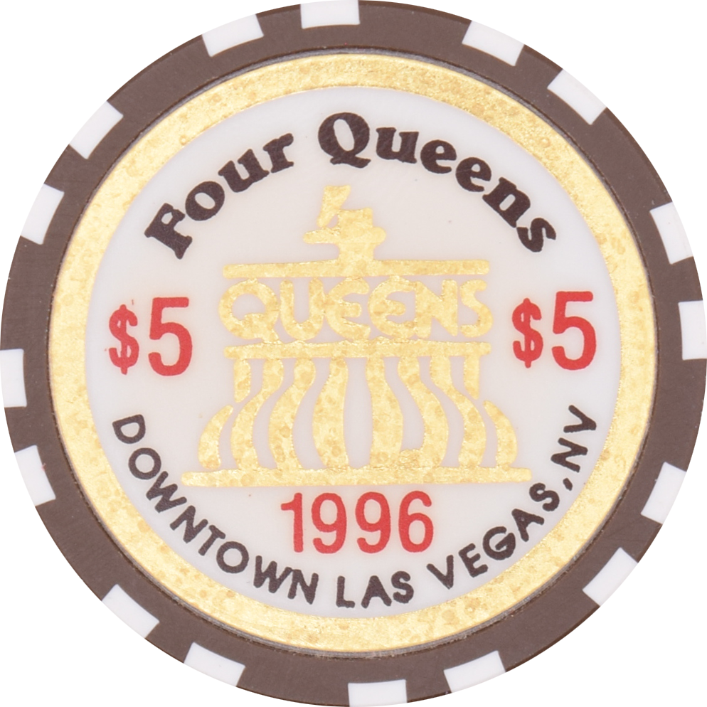 Four Queens Casino Las Vegas Nevada $5 Kentucky Derby Chip 1996