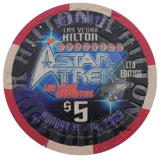 Las Vegas Hilton Casino Las Vegas Nevada $5 Chip Star Trek Tribbles 2005