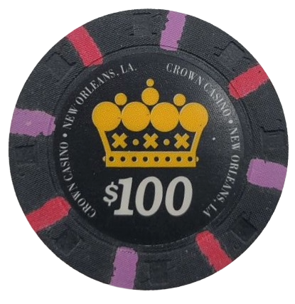 Crown Casino New Orleans Louisiana $100 Chip
