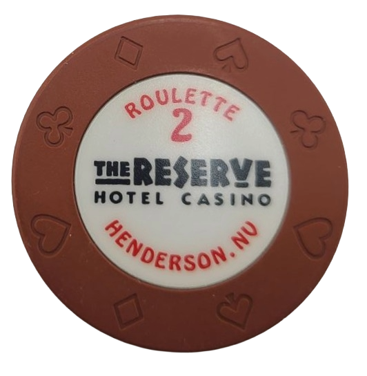 The Reserve Casino Henderson Nevada Roulette Brown Chip 1998