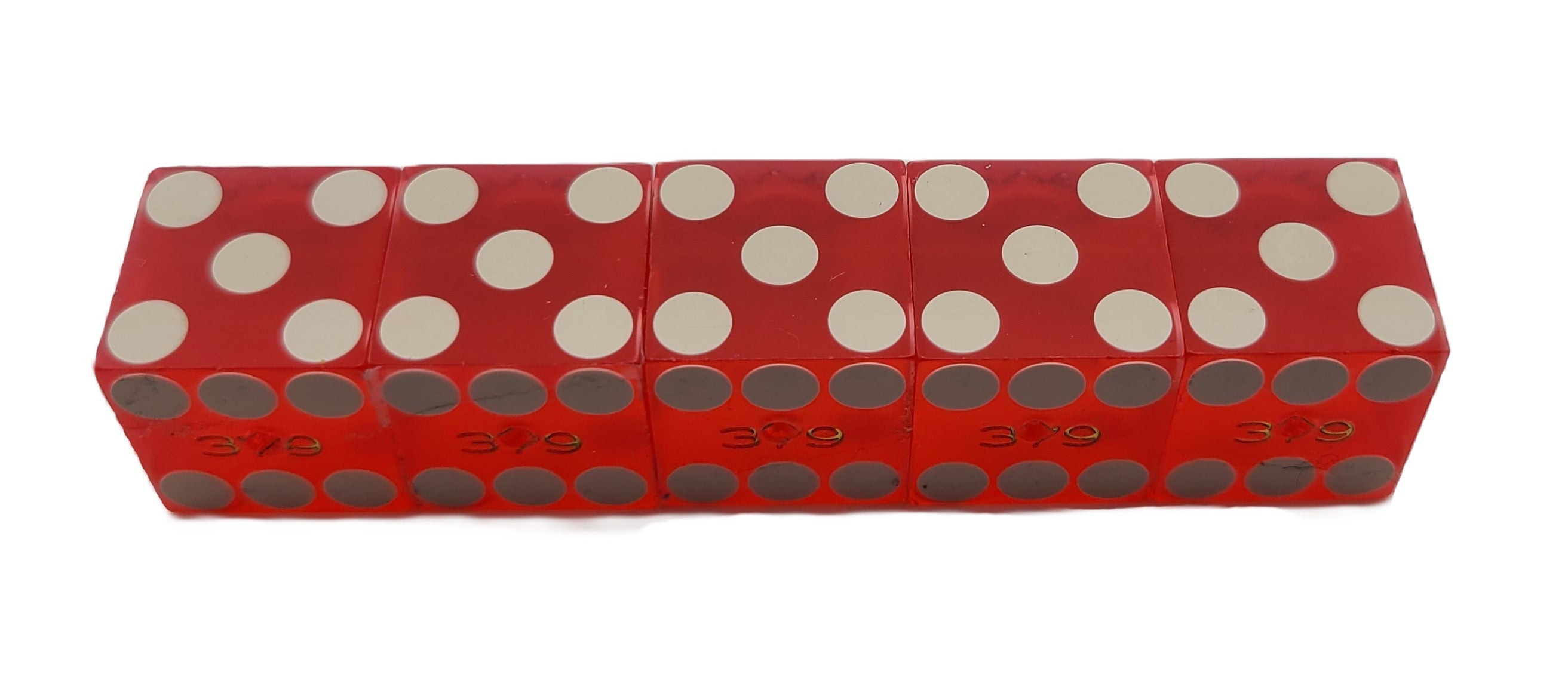 Virgin River Casino Mesquite Nevada Stick of Used Dice 1990's