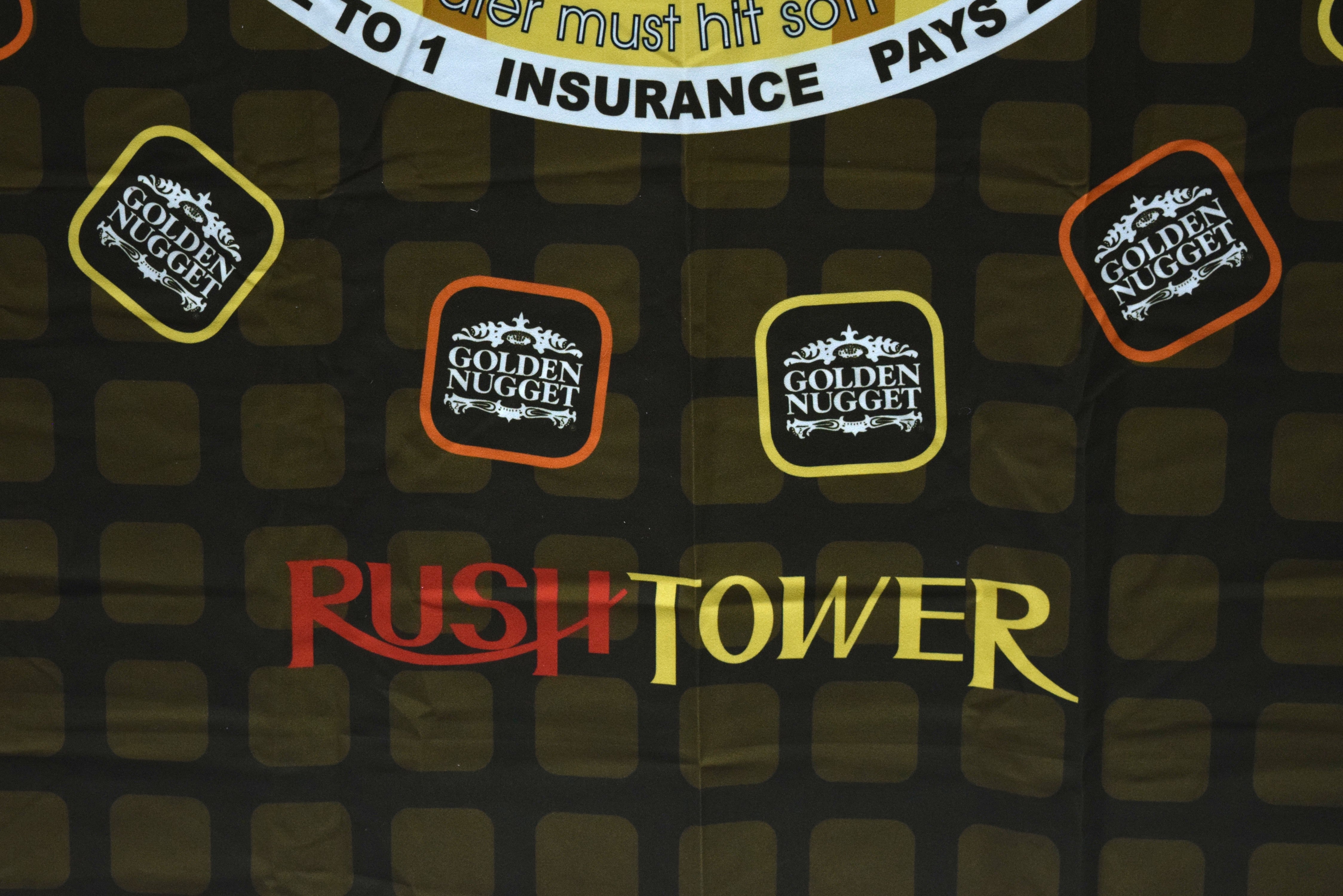 Golden Nugget Casino Las Vegas Nevada Rush Tower Yellow Stripe New Blackjack Layout