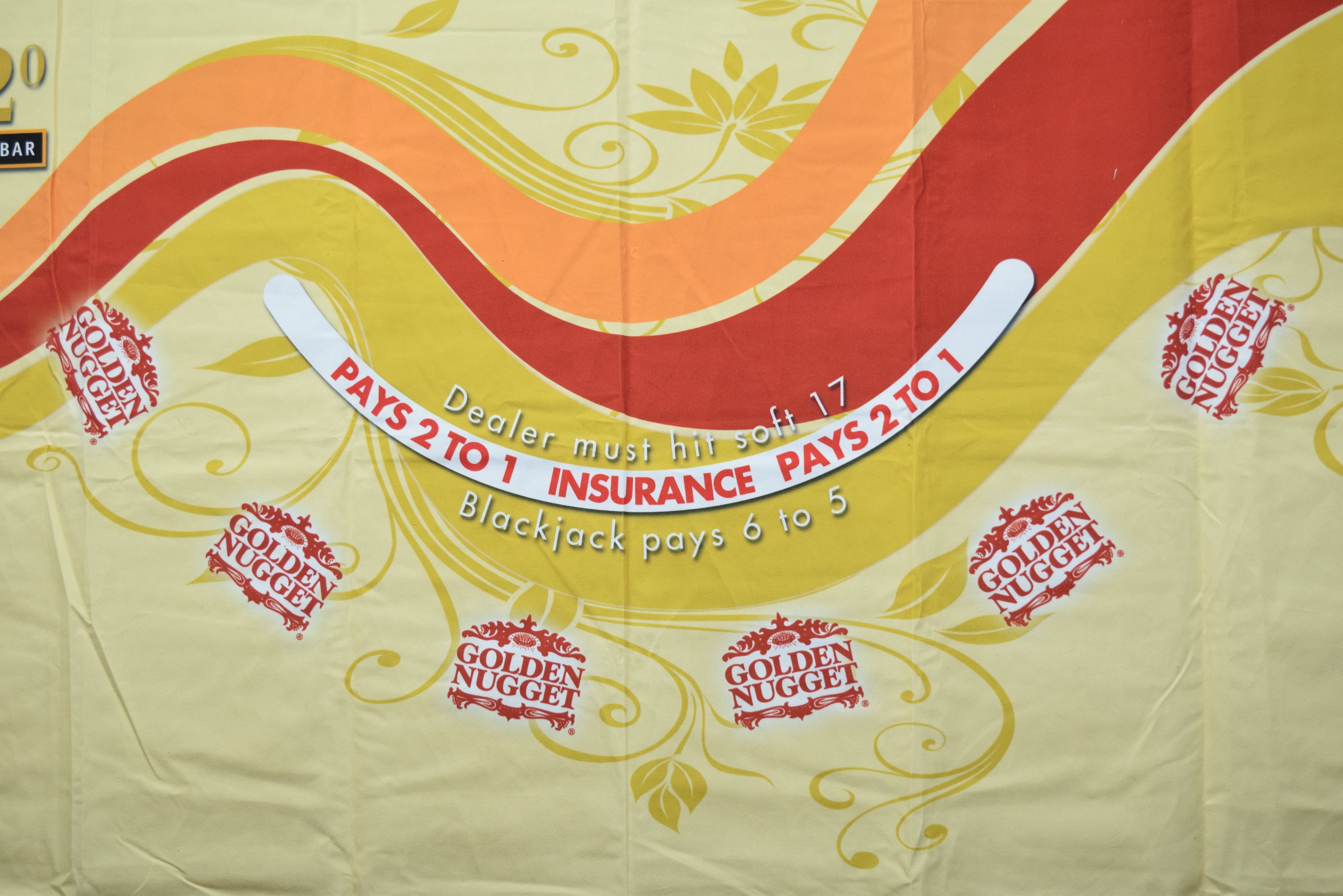 Golden Nugget Casino Las Vegas Nevada H2O Pool Blackjack Layout