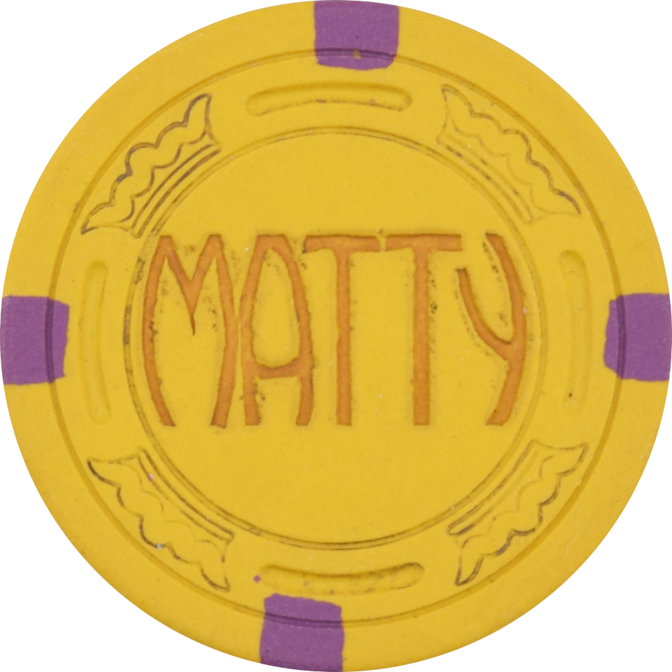 Matty's Tropics Casino Las Vegas Nevada $5 Chip 1955