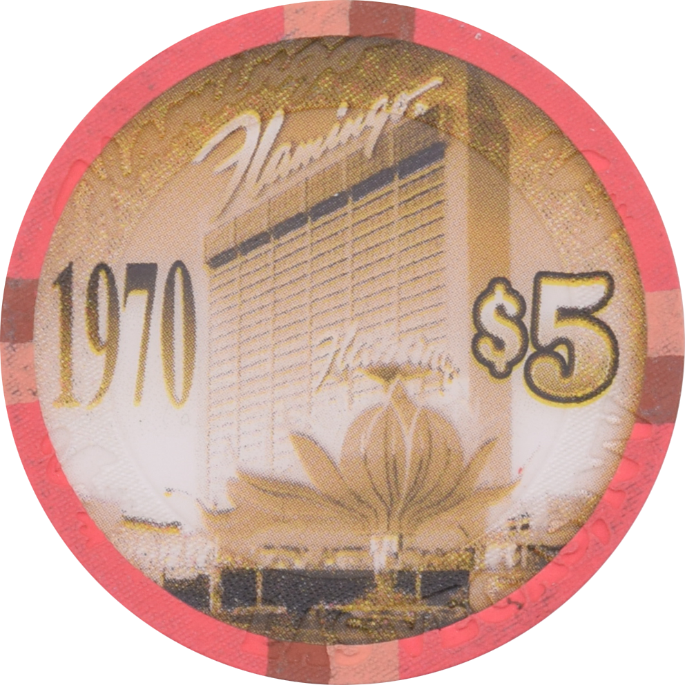 Flamingo Casino Las Vegas Nevada $5 1970 Commemorative Chip 2003
