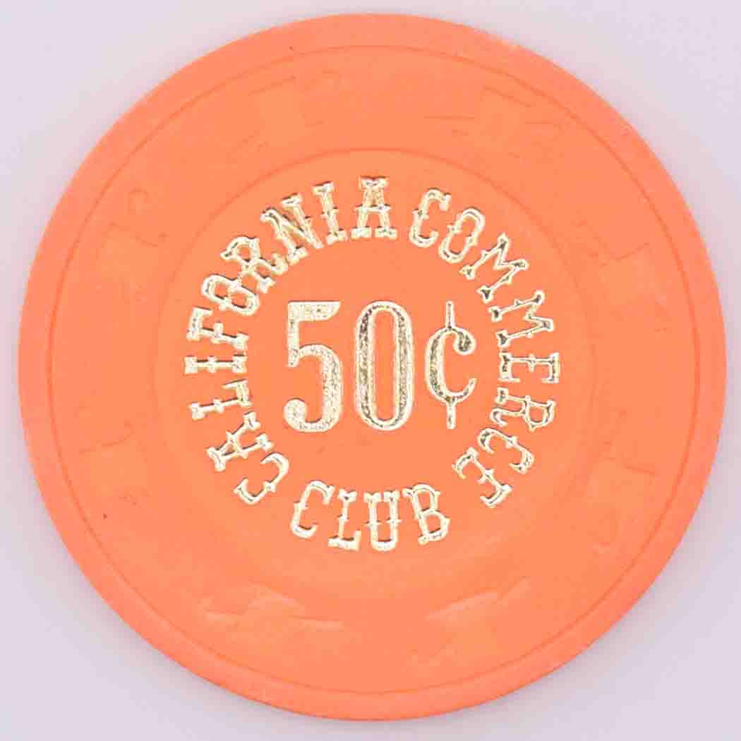 California Commerce Club Commerce California 50 Cent Chip