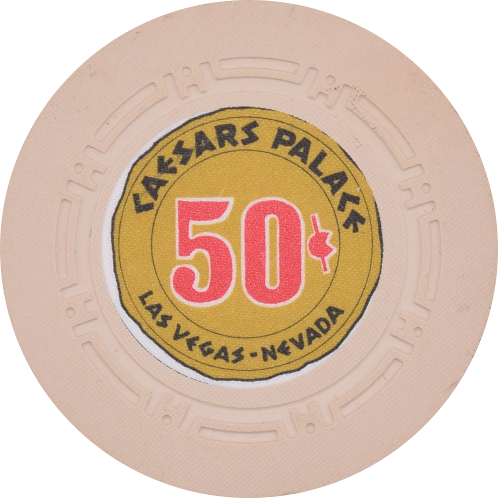 Caesars Palace Casino Las Vegas Nevada 50 Cent Chip 1966