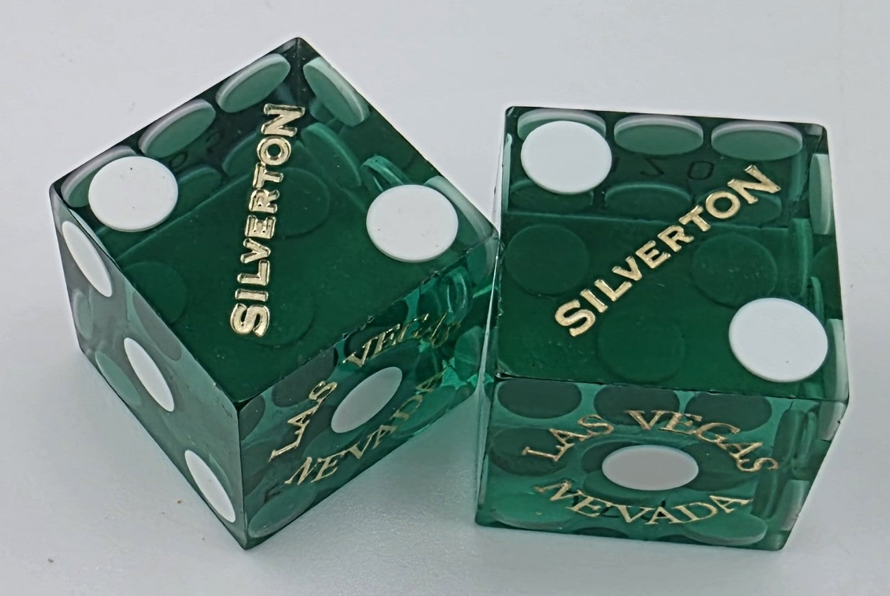 Silverton Casino Las Vegas Used Dice Pair Modern Logo