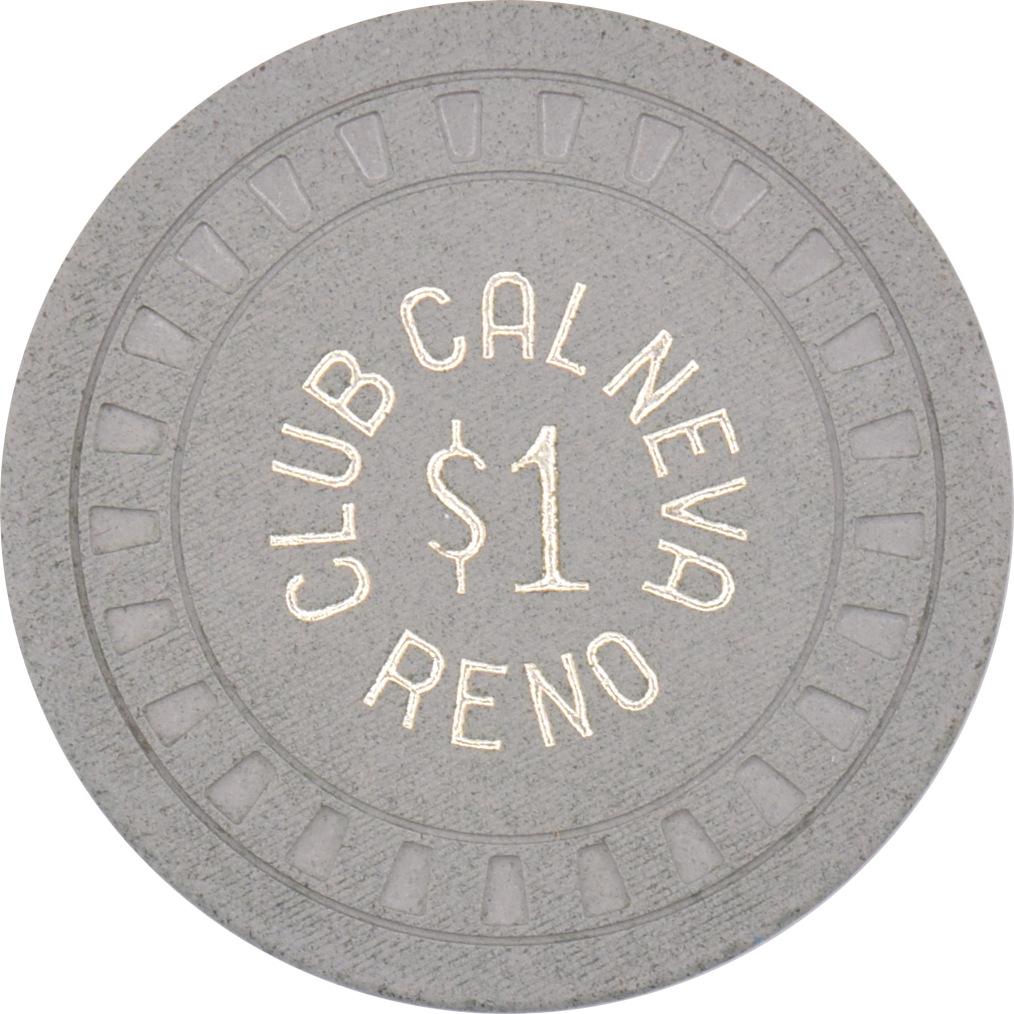Club Cal-Neva Casino Reno Nevada $1 BIG-6 ONLY Chip 1950s