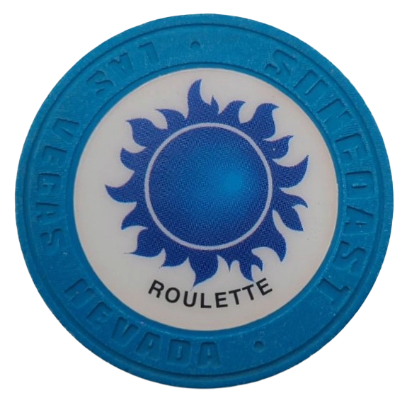 Suncoast Casino Las Vegas Nevada Roulette Blue Chip 2000