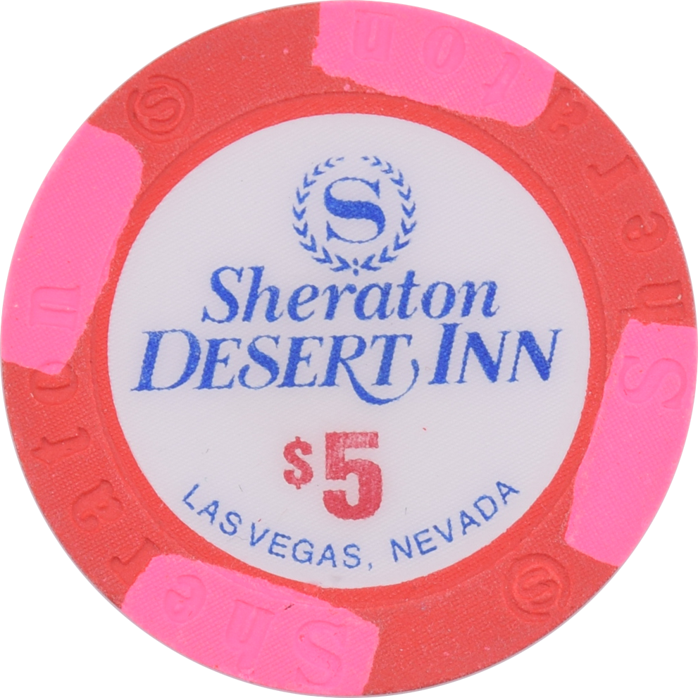 Sheraton Desert Inn Casino Las Vegas Nevada $5 House Mold Chip 1994