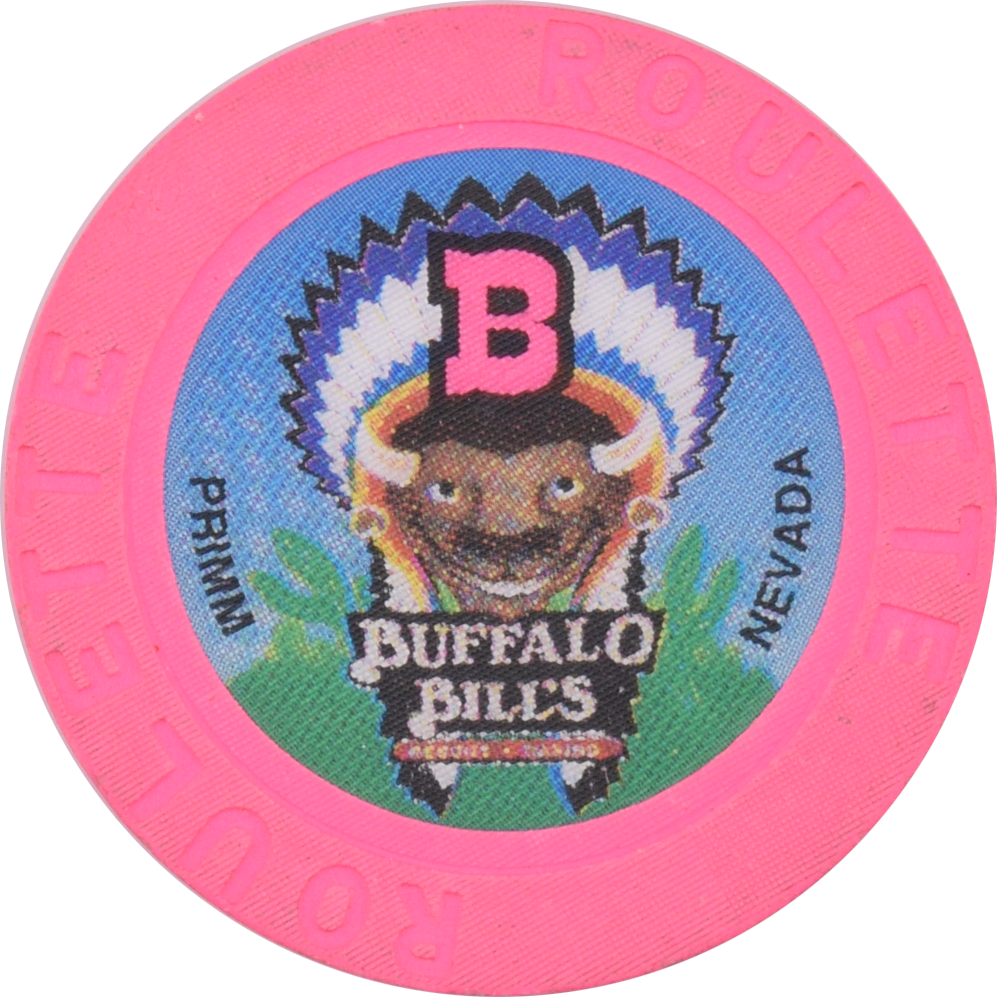 Buffalo Bill's Casino Primm Nevada Pink Roulette B Chip 1998
