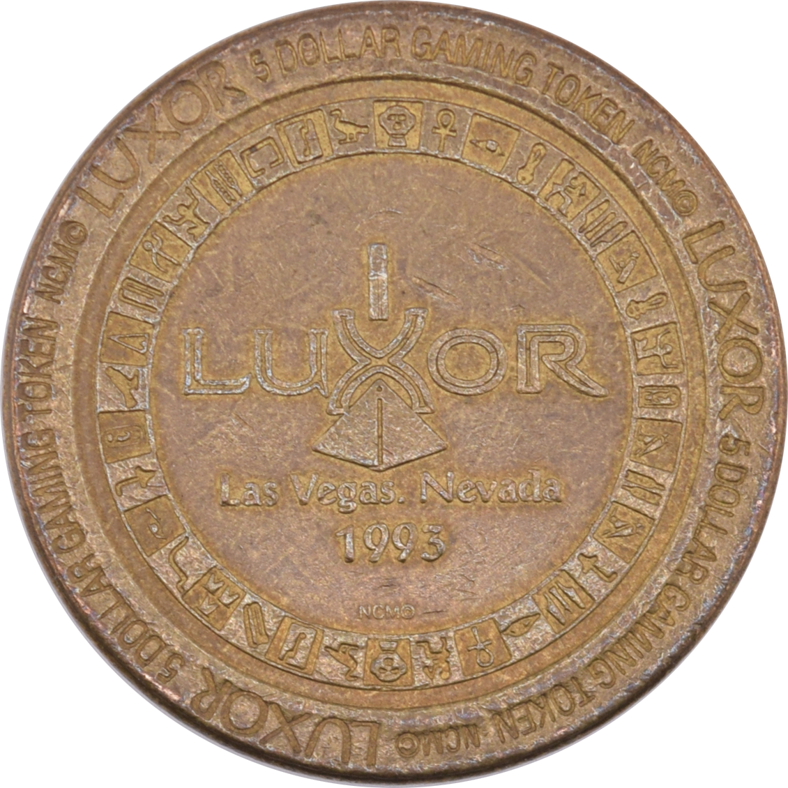 Luxor Casino Las Vegas Nevada $5 Gaming Token 1993