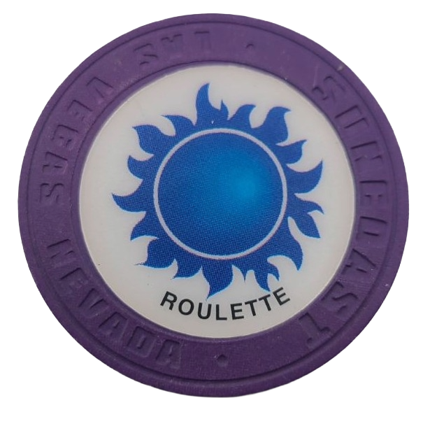 Suncoast Casino Las Vegas Nevada Roulette Purple Chip 2000