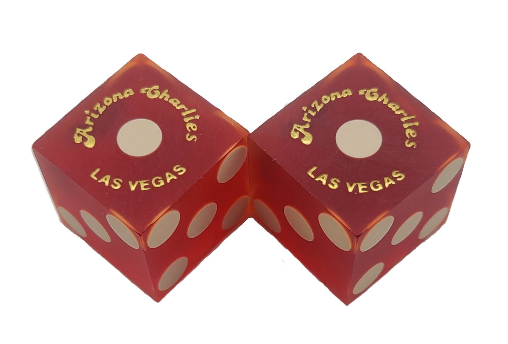 Arizona Charlie's Casino Las Vegas Nevada Pair of Red Dice