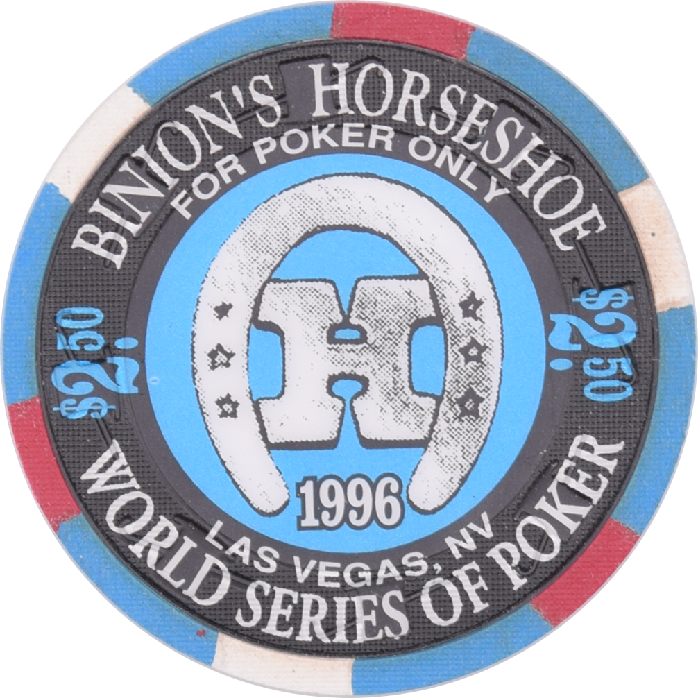 Horseshoe Club (Binion's) Casino Las Vegas Nevada $2.50 Huck Seed Chip 1994
