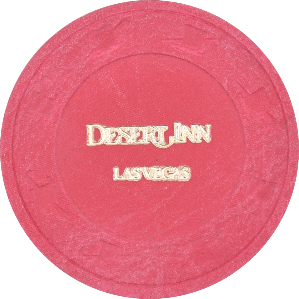 Desert Inn Casino Las Vegas Nevada Hot Stamp Roulette Red Chip 1980