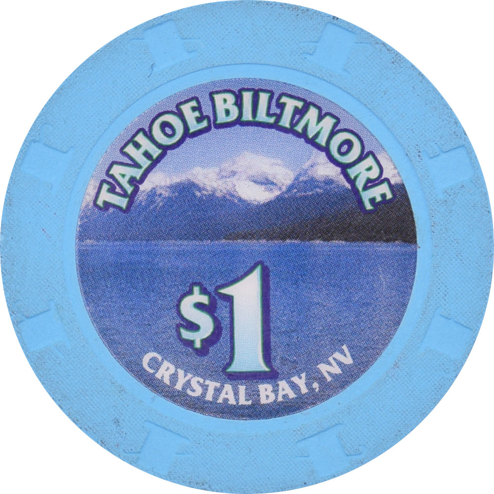 Tahoe Biltmore Casino Crystal Bay Nevada $1 RHC Chip 2002