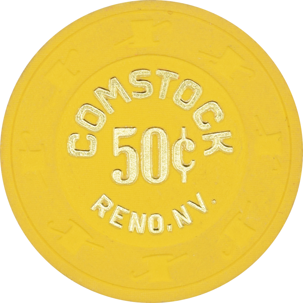 Comstock Casino Reno Nevada 50 Cent Chip 1980s