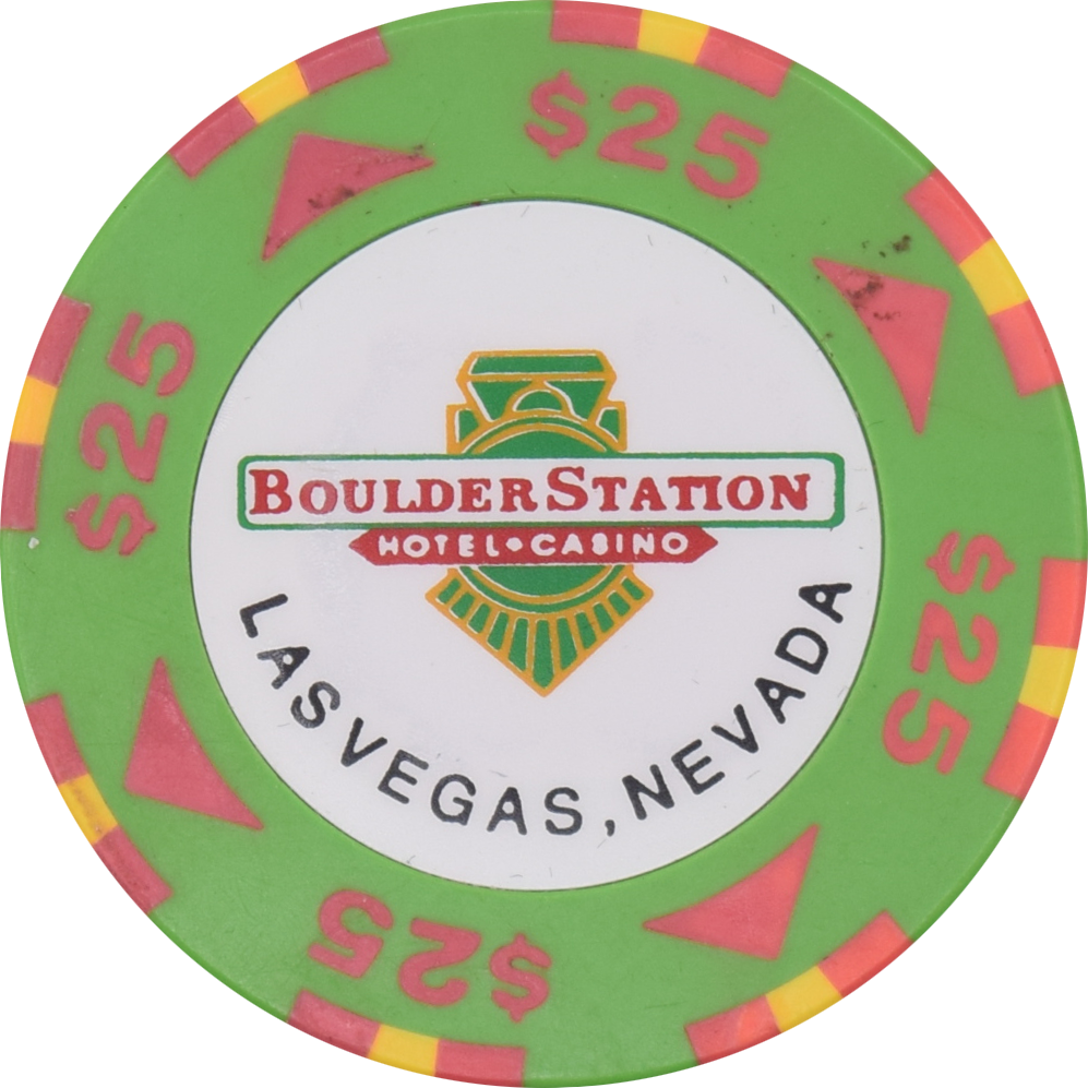 Boulder Station Casino Las Vegas Nevada $25 Chip 1994