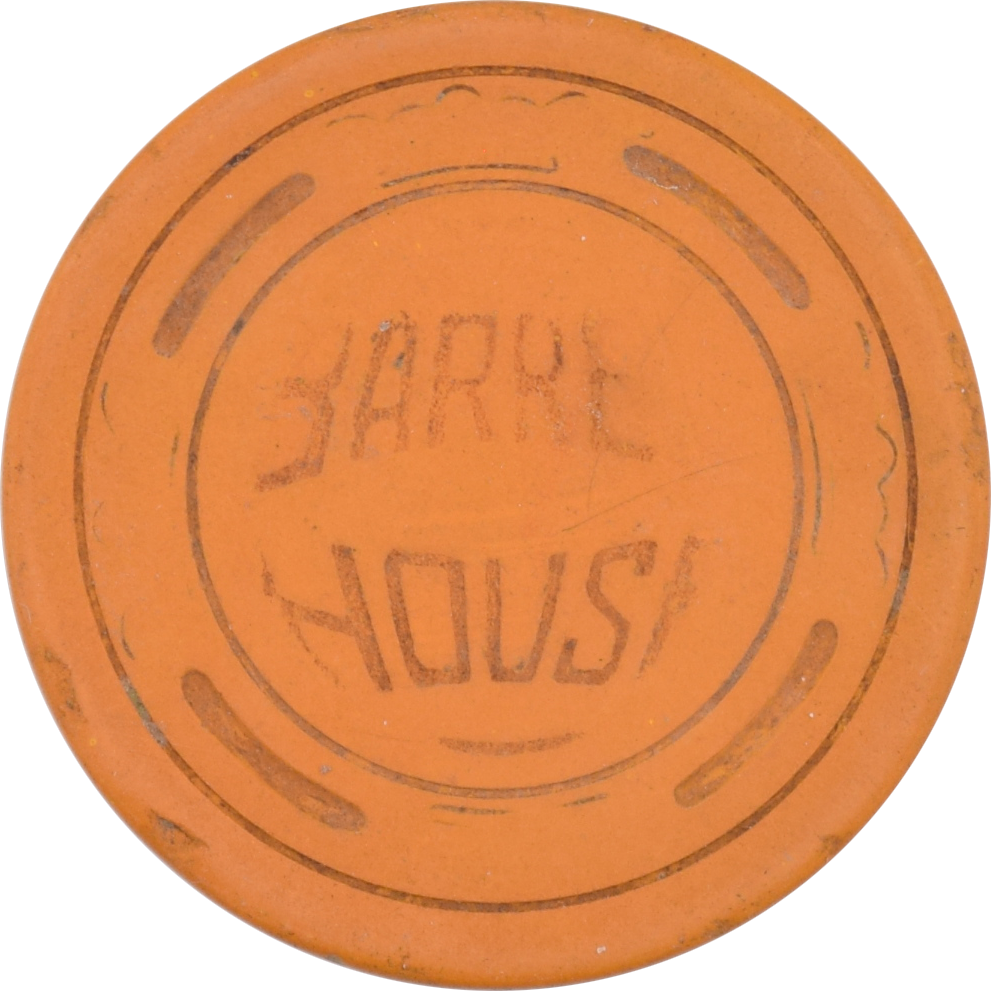 Barrel House Casino San Francisco California Orange Chip 1946