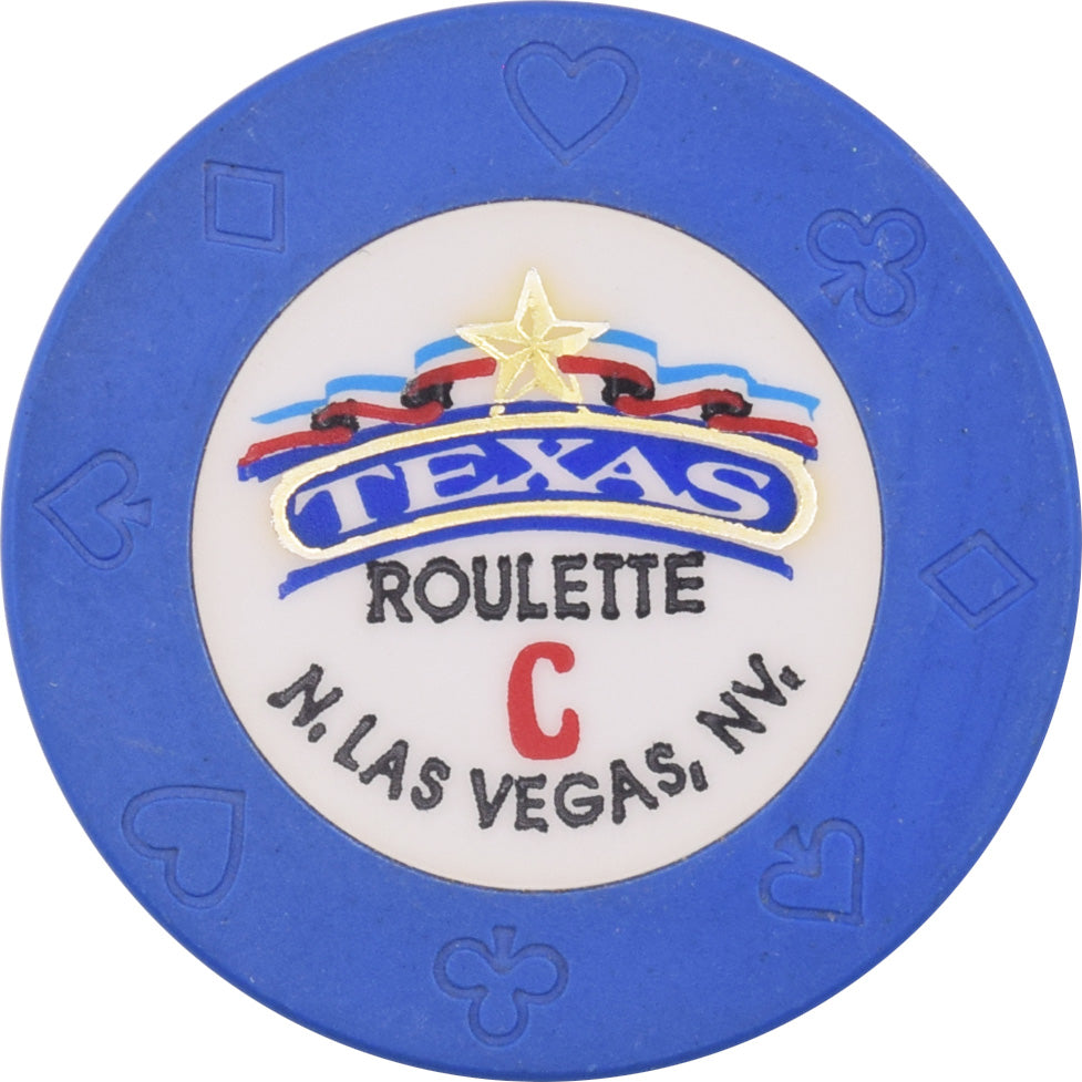 Texas Gambling Hall Casino N. Las Vegas Nevada Roulette C Blue Chip 1995