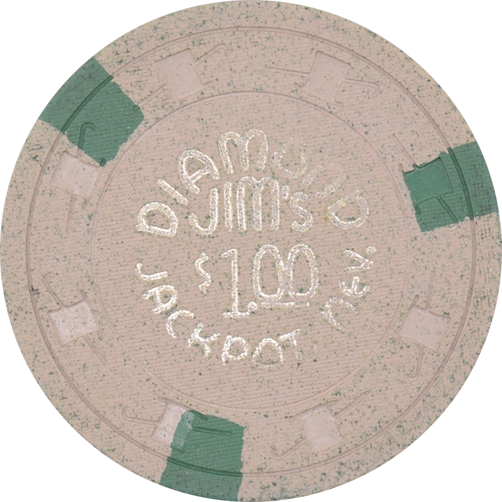 Diamond Jim's Casino Jackpot Nevada $1 Chip 1960