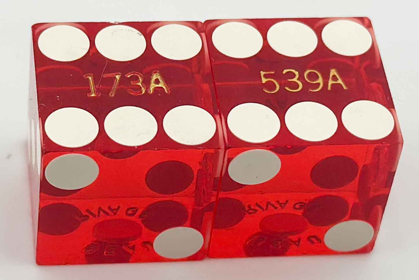 Beau Rivage Casino Used Red Dice Biloxi Mississippi