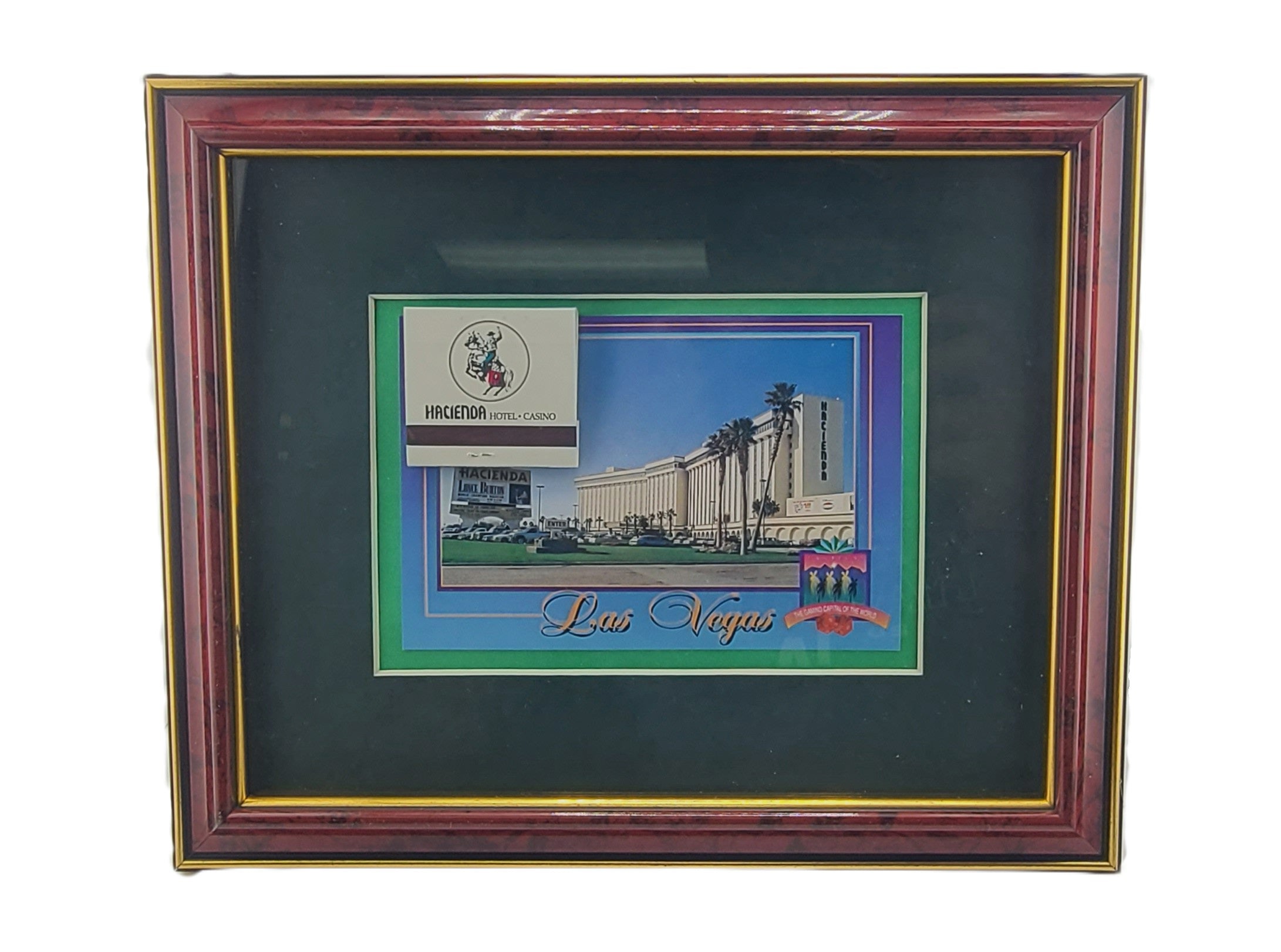 Vintage Casino 8 X 10 Frame Hacienda Las Vegas Nevada Matchbook